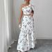 Women's Stylish Elegant Printed Blouse Skirt Two Piece Set Casual Comfortable Spring Summer Autumn Fashion Outfit_ecoleips.com