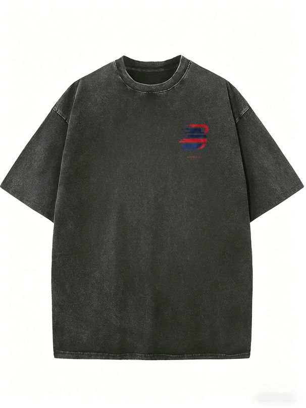 Retro Sand Washed Women Cotton Short Sleeve Tee, Oversized Crew Neck Plain Top, Ultra Soft Faded Fabric Casual Shirt For Daily Shopping_ecoleips.com
