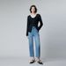 Women's Clothing Fabric High Color Exquisite Raw Edge Nine Points Loose Straight Pants Spandex_ecoleips.com