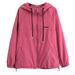 girl Girl Autumn New 100kg Loose Embroidered Hooded Jacket For Plus Size Women Casual Parka 8385_ecoleips.com
