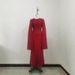 2025 New European And American Cro-Border Trade Women's Clothing Patchwork Chiffon Flared Sleeve Long Elegant Slim_ecoleips.com