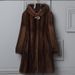 Luxury Faux Mink Coat For Women - Long Hooded Winter Jacket With Elegant Bubble Sleeves (Black/Brown, Plus Size Available)_ecoleips.com