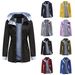 2024 New Autumn Winter Detachable Hood Women Cross-Border Plus Size Women's Jacket Wind Trench Coat_ecoleips.com