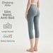 High-Waisted Women's Yoga Pants Tummy Control Butt Lifting 7/8 Length Fitness Sports Sweatshirts Polyester_ecoleips.com