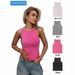 Aria Basics Aria Basics Cross-border 240G Washed And Distressed American Retro Slim-fit Hot Girl Outfit, Ripped Tank Top, Sleeveless T-shirt_ecoleips.com