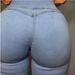 Women's Clothing Bodybuilding Peach Butt Shaping Fitness Jeans _ecoleips.com