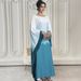 Modest Abaya Dress Elegant Middle Eastern Abaya Dress With Fringe & Gradient Design - Loose Fit Long Robe For Women, Batwing Sleeves, Flowy Maxi Dress_ecoleips.com