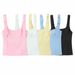 Aria Basics Aria Basics Cross-border European And American Style Wide-shoulder Tie-up Camisole Women, Stylish Elastic Short Sleeveless Top For_ecoleips.com