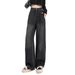 Retro Straight-leg Jeans Women, New Spring/summer Style, Plus Size, Suitable For Pear-shaped Body, High-waisted,_ecoleips.com