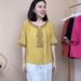 Summer Dopamine Outfits: Artistic And Retro Cotton And Linen Short-Sleeved T-Shirts With A Casual Top Feel_ecoleips.com