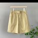 Summer Thin Ice Cotton High Waist Slimming Cargo Pants for Women Loose plus Size Versatile A-Line Casual Five Point Shorts_ecoleips.com