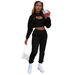 Women's Fashion Three Piece Set Velvet Drawstring Hoodie With Cotton Vest And Jogging Pants_ecoleips.com