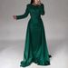 Women's Clothing Women's Banquet Long Sleeved Temperament Socialite Annual Meeting Host Aura Queen Sequined Evening Dress_ecoleips.com