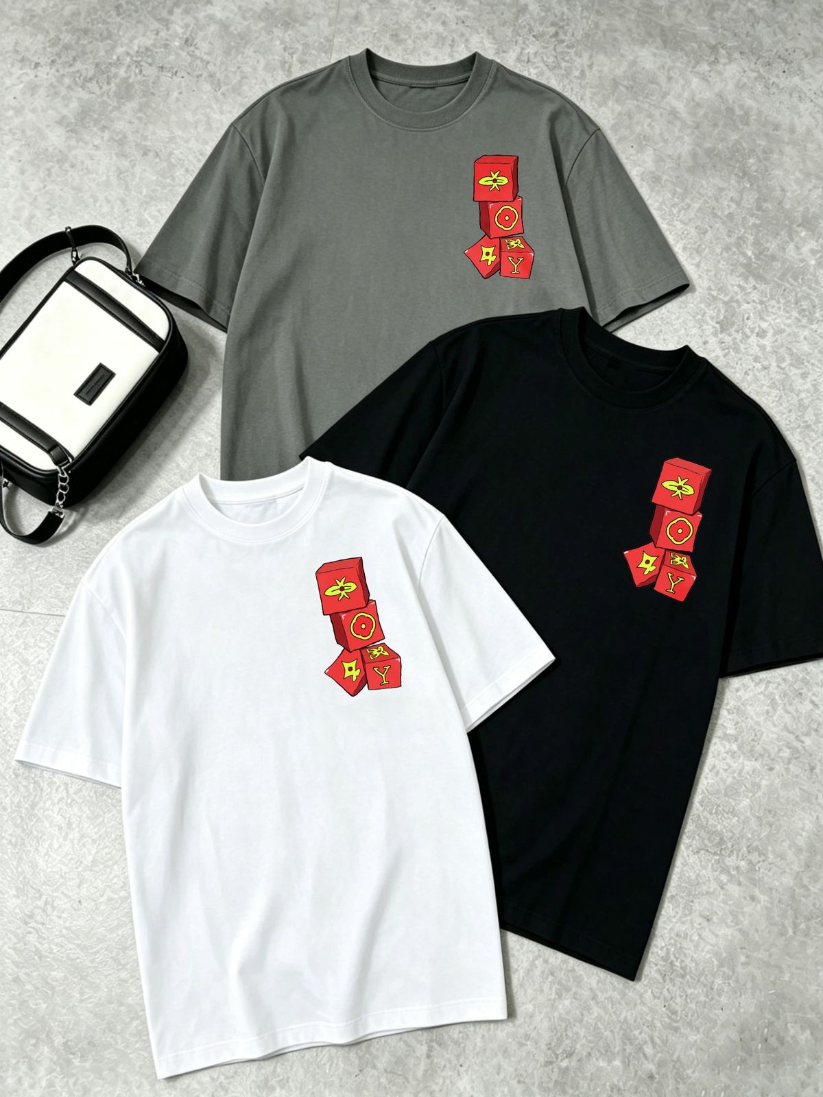 Women's Essential 3-Pack Casual T-Shirts, Soft Touch Short Sleeve Crew Neck Tops For Daily Outfit Matching_ecoleips.com