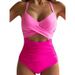Women's One Piece Swimsuit Sexy Hollow Backless Tight Fit Strappy Export Design_ecoleips.com