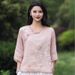 Ethnic Style New Chinese Style Artistic Retro Three-Quarter Sleeve Top, Cotton-Linen T-Shirt, Small Shirt, Spring/Summer_ecoleips.com