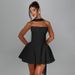 European And American Women's Fashion 2025 Summer New Style Fashionable Sexy Back-Zipper Tube Top Short Party Dress_ecoleips.com