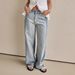Women's Clothing Jeans women new wide leg pants fashionable street washed monkey jeans 8932_ecoleips.com