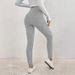 Women's Solid Color Mid Waist Slim Fit Leggings Autumn/Winter Warm Cold Proof Casual Sports Yoga Bare Legs_ecoleips.com
