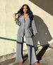AD1555 Women's Clothing 2025 Autumn And Winter New Solid Color Pleated Long Sleeve Set_ecoleips.com