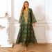 Women's Clothing Modest Abaya Dress Plus Size Long Dress Muslim Elegant Plus Size Kaftan Dress For Women - Modest Muslim Embroidery Maxi Dress_ecoleips.com