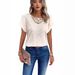 2026 European And American Spring Summer New Style Independent Station Lace Patchwork Short Sleeve T-Shirt In_ecoleips.com
