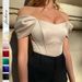 Summer New Women's Clothing Satin Off-Shoulder Top Stylish Casual & Office Wear Fishbone Waist Cinching Bandeau Vest_ecoleips.com