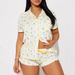 Summer Women's Shorts Set Front Opening Button Skin Friendly Comfortable Home Wear Fresh Design Short Sleeved_ecoleips.com