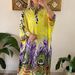 Spring Fashion Floral Print Loose Maxi Dress Women's Sexy O Neck A-Line Long Party Dress New Summer 3/4 Sleeve Lady Beach Dress_ecoleips.com