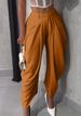 K New Women's Floral Bud Pants Solid Color Sexy Urban Casual Wide Leg Fashionable Cropped Pants_ecoleips.com