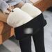 Women's High Waist Fleece Lined Leggings - Warm Winter Tights With Stretchy Fit, Slimming & Comfortable For Casual & Work_ecoleips.com