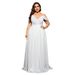 Women's Clothing Evening Dress White Strapless Dress Bridesmaids Evening Dress Autumn New Style_ecoleips.com