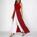 Women's Clothing Milk Silk Splicing Chiffon One Piece Slim Fit Round Neck Sleeveless Milk Silk Solid Color Jumpsuit_ecoleips.com