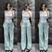 Women's Clothing Women's Sweet Girly Patchwork Suspender Set Plaid Slimming Wide Leg Pants Casual Two Piece Summer Style_ecoleips.com