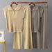 Women's Clothing Half Zip Turtleneck Knitted Suit Spring And Summer Loose Stylish Sweater Temperament Top Casual Sports Wide Leg Pants_ecoleips.com