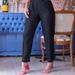 Women's fashion solid color round neck sleeveless high waist slim temperament jumpsuit_ecoleips.com