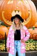 Halloween Ghost Print Cardigan – Oversized Longline Knit Sweater Coat | Streetwear & Cozy (S-XL)_ecoleips.com