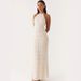 Women's Clothing Sexy Fashion Halter Neck Straps Pleated Lace Holiday Style Dress_ecoleips.com