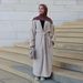 "Heavyweight Winter Cardigan – Long Sleeve Maxi Coatigan With Princess Sleeves & Bead Embellishments (M-L)"_ecoleips.com