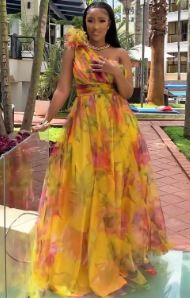 Women's Lightweight V-Neck Sleeveless Printed Dress - Flowy Summer Dress With Elegant Floral Pattern, Breathable Polyester Fabric_ecoleips.com