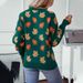 Maomao Yu 2026 Autumn Winter European And American Style For Women Maple Leaf Pattern Jacquard Casual Pullover_ecoleips.com