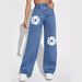Women's Clothing Jeans Women's High Waist Slim Straight Denim Trousers_ecoleips.com