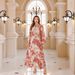 Verve Muslim Abaya Summer Long Printed Maxi Dress Dubai Robe_ecoleips.com