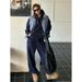 plus Size Casual Sportswear Set Women's Relaxed Fit Hooded Sweatshirt Two Piece Set for Autumn Winter_ecoleips.com