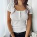 Voya Women's European And American Y2K Style Sexy Slim Short Sleeve T-Shirt Women's Fashion Spring Summer Short-sleeve Shirt_ecoleips.com