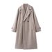 New Women's Lapel Medium And Long Casual Loose Woolen Coat Coat_ecoleips.com