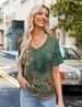 Zeagoo Womens Summer Tops Short Sleeve Casual Shirts Floral Tee Trendy 2026 Basics V Neck Plain Tshirt_ecoleips.com