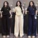 Women's Summer Casual Fashion Two Piece Set Cartoon Puppy Print Short Sleeved Top Wide Leg Pants Side Striped Wide Leg Pants_ecoleips.com