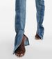 Niche Design Deconstruction Style Contrast Color Jeans For Women Sexy Hot Girl Slim Long Legs High Waist Trousers_ecoleips.com