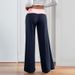 100% Clothing 2025 Summer New European And American Cross-Border Low-Waist Color-Block Casual Spor Wide-Leg_ecoleips.com